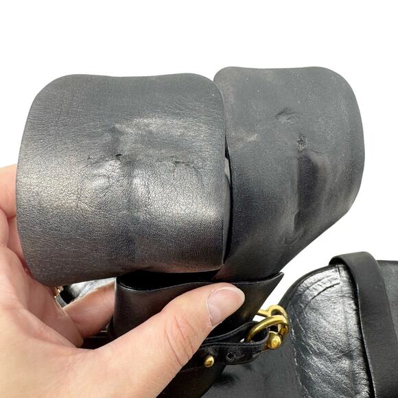 Gucci Black Ursula Horsebit Ankle Strap Heels – Size 37 (US 7) - Picture 9 of 10